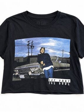 Ice Cube Graphic T-Shirt Black Lowrider Hip Hop Rap Tee